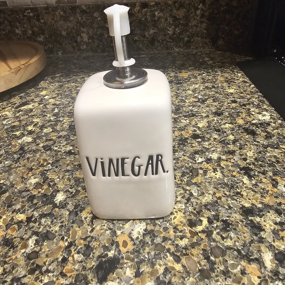 Rae Dunn White Vinegar Dispenser